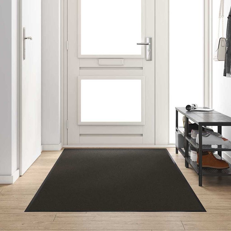 Dywanik wejściowy Inny Czarny 120 x 300 cm Poliamid i PVC vidaXL
