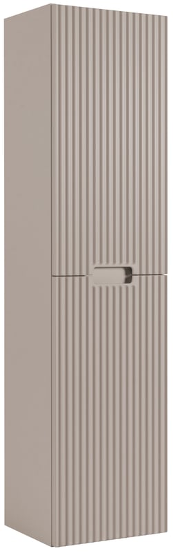 Słupek łazienkowy VENA 136 cm kaszmir ryflowany front frezowany uchwyt