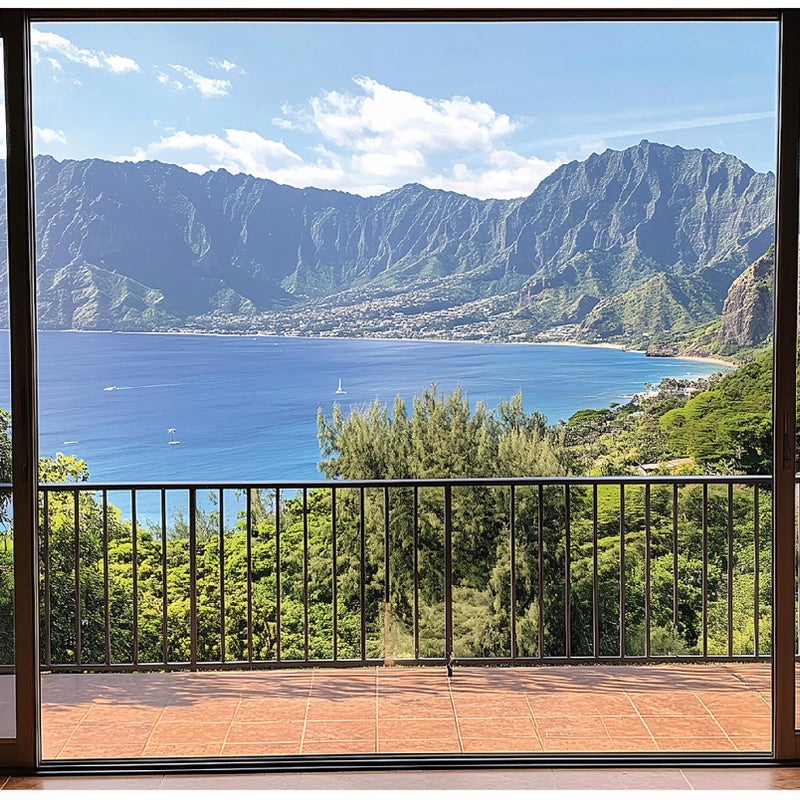 Fototapeta Okno 3D Balkon Krajobraz Natura 400x280 cm Tapeta Do Sypialni Salonu Kuchni Na Flizelinie