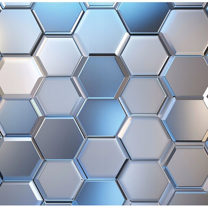 Fototapeta Dla Dzieci Chłopca Heksagony 3D Gaming 300x210 cm Tapeta Do Pokoju Dziecięcego Na Flizelinie