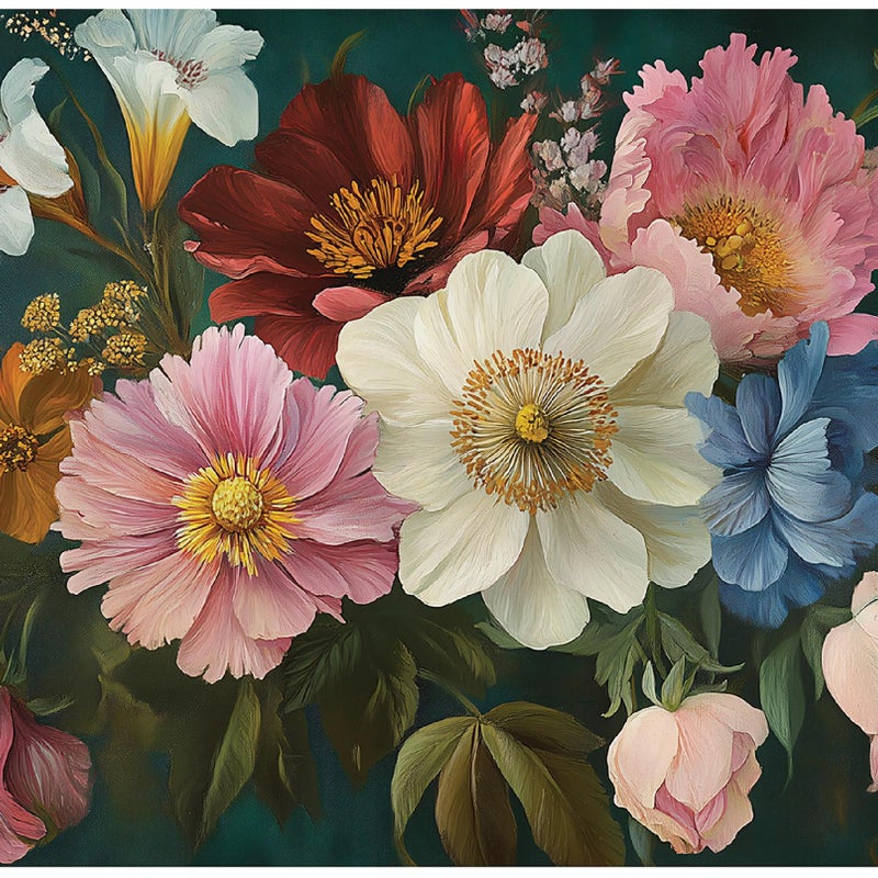 Fototapeta Kwiaty Polne Duże Vintage 350x250 cm Tapeta Do Sypialni Salonu Kuchni Na Flizelinie