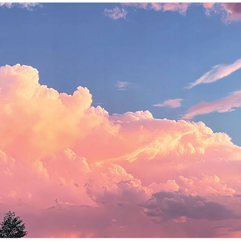 Fototapeta Dla Dzieci Dziewczynki Chmury Różowe Niebo 250x175 cm Tapeta Do Pokoju Dziecięcego Na Flizelinie