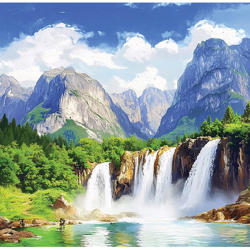 Fototapeta Wodospad Las Natura 250x175 cm Tapeta Do Sypialni Salonu Kuchni Na Flizelinie