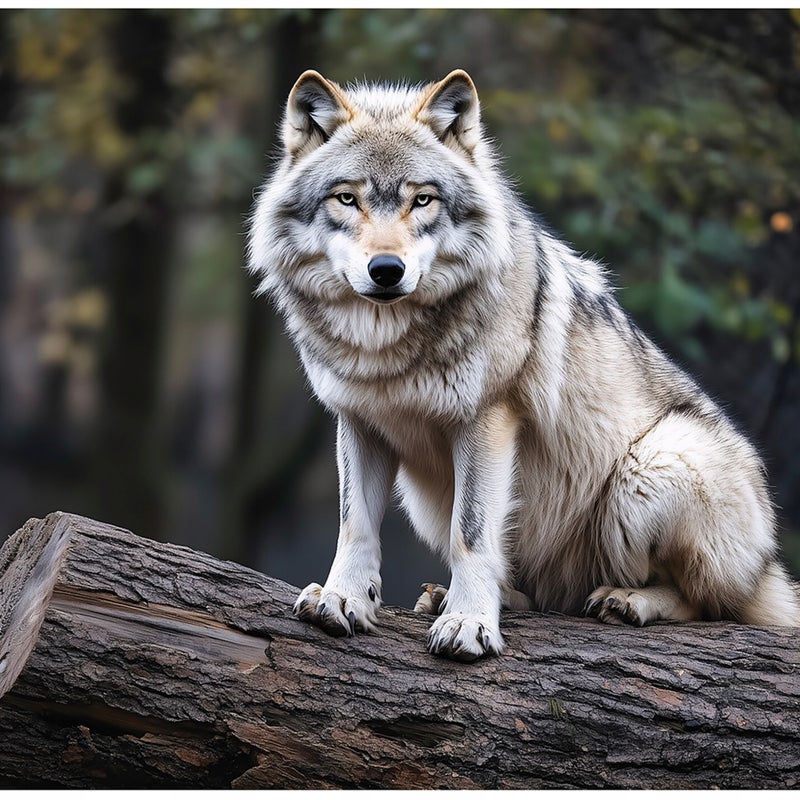 Fototapeta Wilk Zwierzęta Las Natura 250x175 cm Tapeta Do Sypialni Salonu Kuchni Na Flizelinie