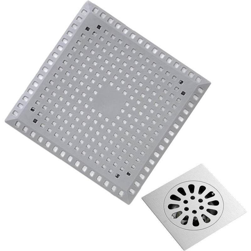 Siatkowa osłona odpływu prysznicowego, łapacz włosów pod prysznicem, silikonowa przyssawka, silikonowy korek podłogowy, akcesoria łazienkowe