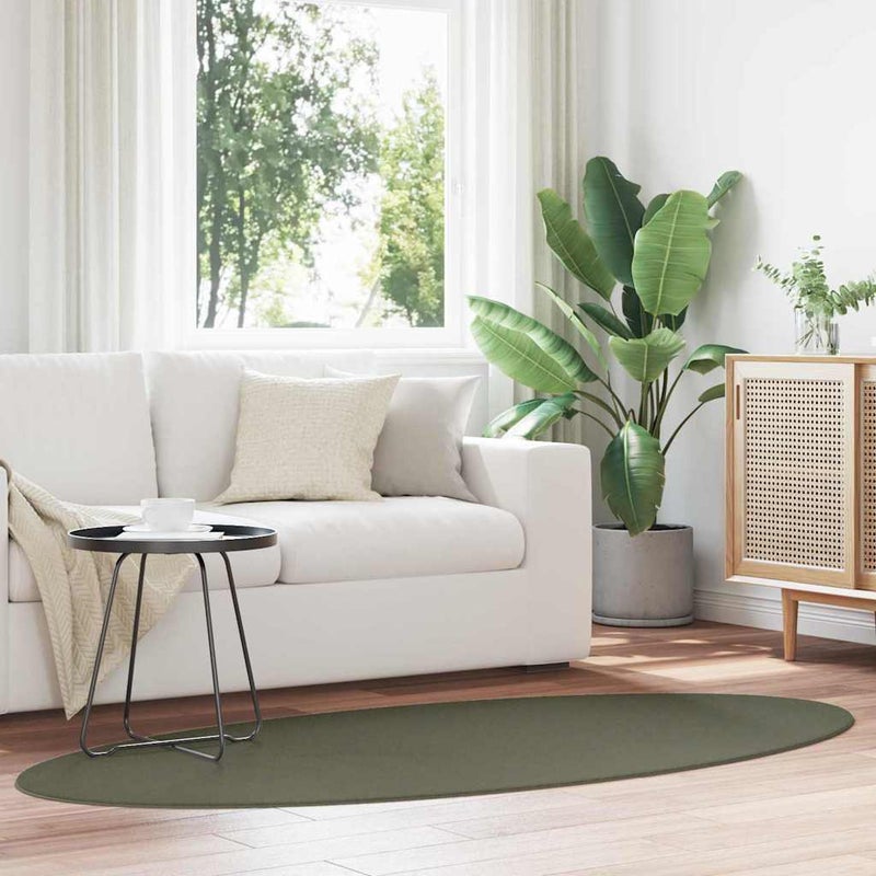 Dywan HUARTE Zielony leśny 170 x 120 cm 100% poliester vidaXL