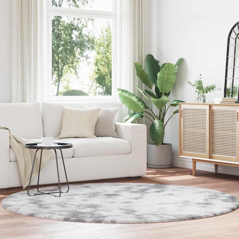 Dywan shaggy z długim włosiem, NAVARRA, srebrnoszary, 200x200cm vidaXL