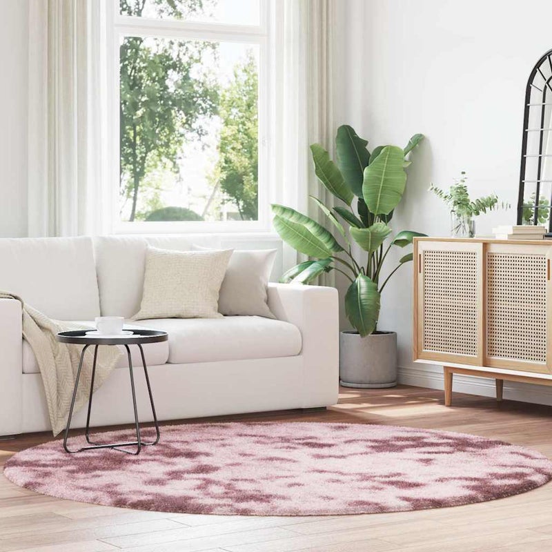 Dywan shaggy z długim włosiem, NAVARRA, zgaszony róż, 200x200cm vidaXL