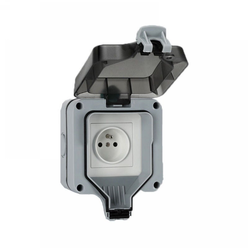 Jednorzędowa puszka podtynkowa wodoodporna, odporna na zachlapanie i deszcz, IP66, do użytku na zewnątrz, z jednym otworem