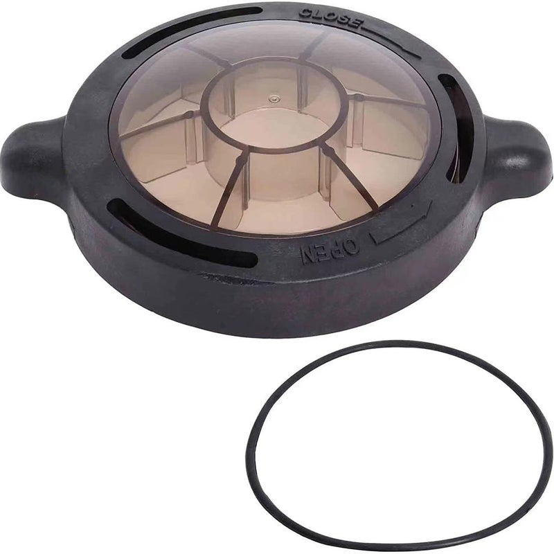 Pokrywa pompy basenu naziemnego – przezroczysta pokrywa z PVC z uszczelką, do wymiany pompy odśrodkowej