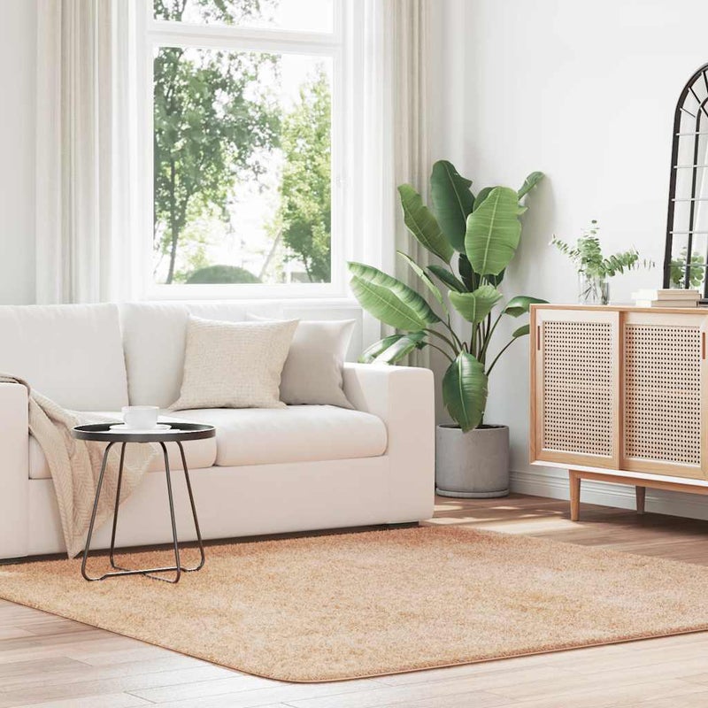 Dywan shaggy z długim włosiem, NAVARRA, beżowy, 200x200 cm vidaXL