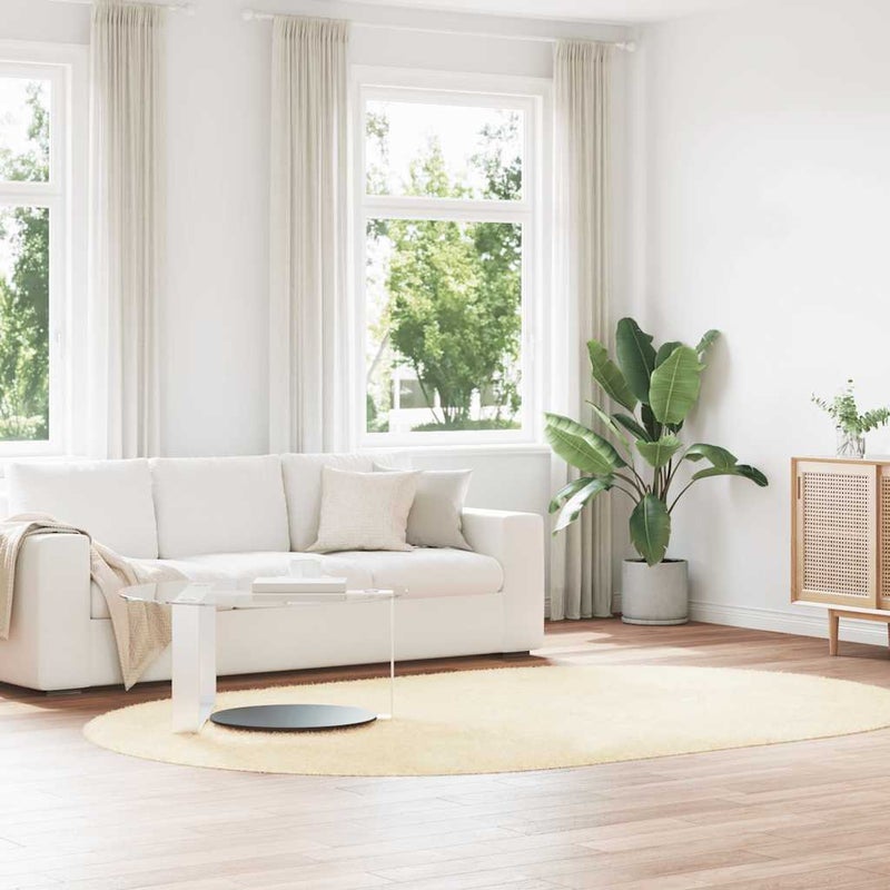 Dywan shaggy z długim włosiem, NAVARRA, kremowy, 300x200 cm vidaXL