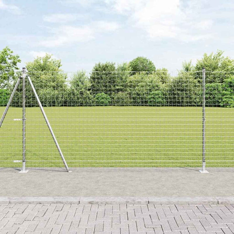 Słupek ogrodzeniowy. 26 pcs Szary 3,2 x 3,2 x 150 cm vidaXL