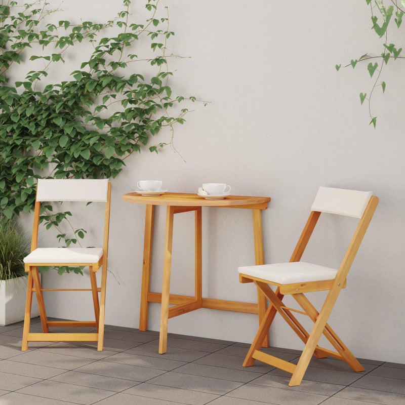 Zestaw bistro 3 pcs Olej Naturalny Lite Drewno Akacji vidaXL