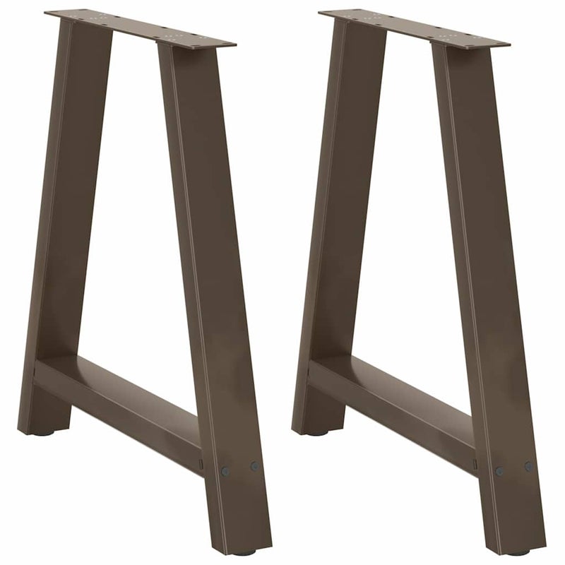 Nogi do stołu jadalnego w kształcie litery A 2 szt. 70x(72-73) cm Stal vidaXL