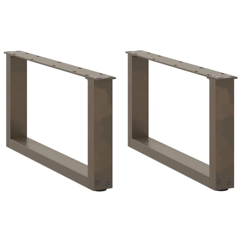 Nogi do stolika kawowego w kształcie litery U 2 szt. Naturalna stal 70x(30-31) cm Stal vidaXL