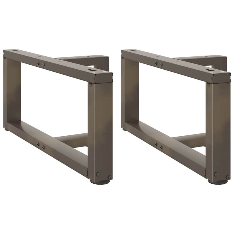 Nogi do stolika kawowego w kształcie litery T 2 szt. Czarne 70x25x(30-31) cm Stal vidaXL
