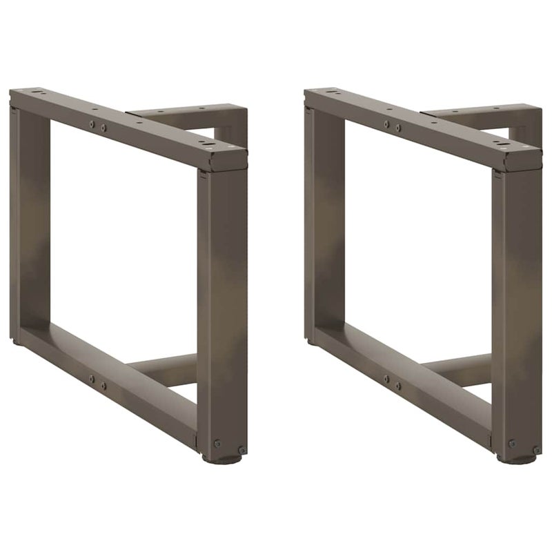 Nogi do stolika kawowego w kształcie litery T 2 szt. Czarne 60x25x(42-43) cm Stal vidaXL