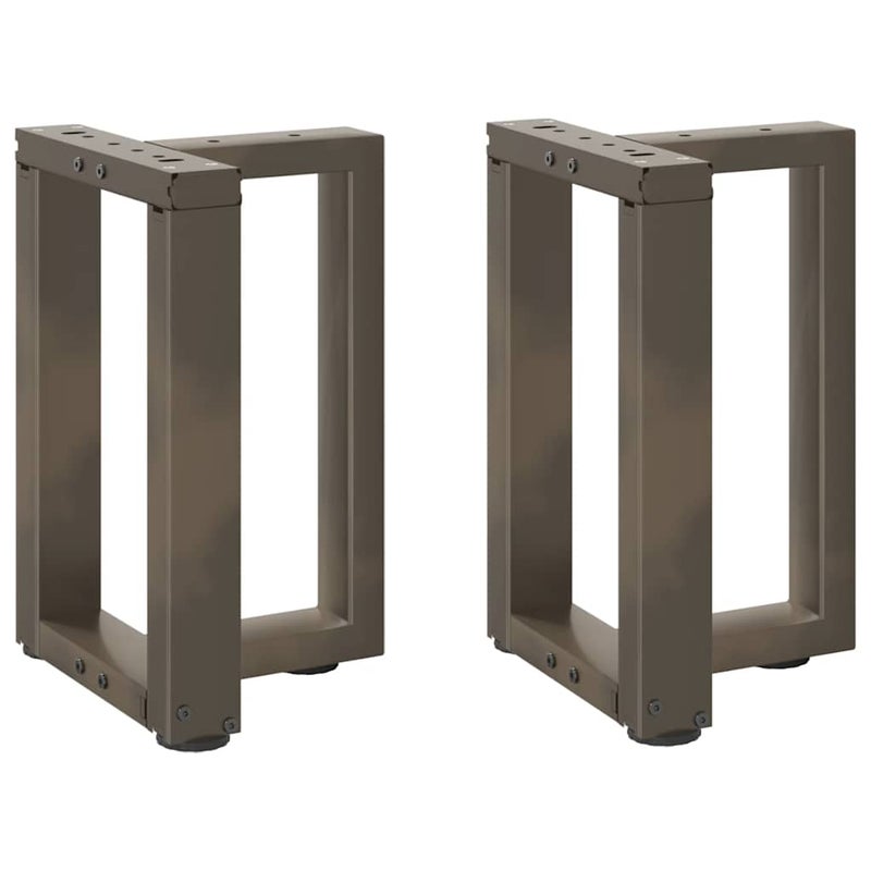 Nogi do stolika kawowego w kształcie litery T 2 szt. Czarne 38x25x(42-43) cm Stal vidaXL