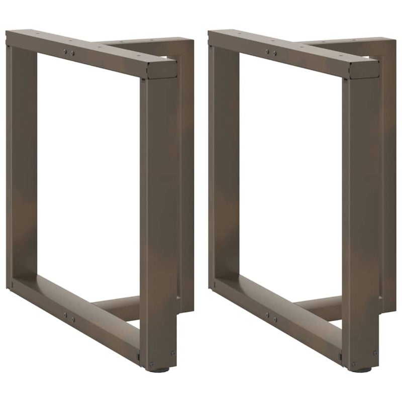 Nogi do stołu jadalnego w kształcie litery T 2 szt. Czarne 80x35x(72-73) cm Stal vidaXL