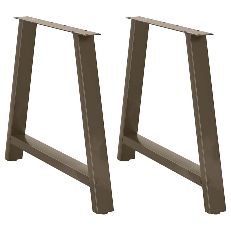 Nogi do stołu jadalnego w kształcie litery A 2 szt. 100x(72-73) cm Stal vidaXL