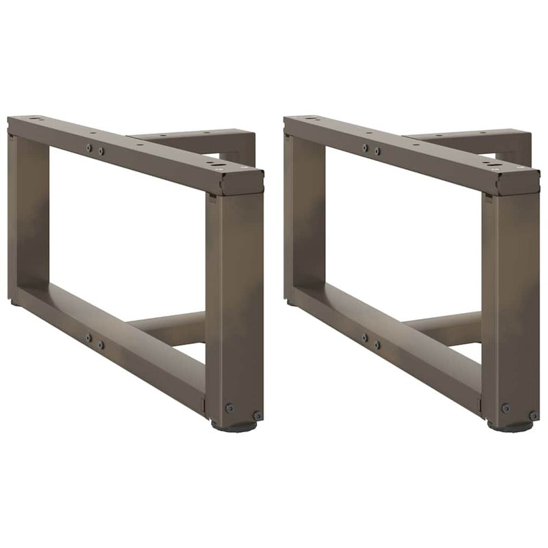 Nogi do stolika kawowego w kształcie litery T 2 szt. Czarne 60x25x(30-31) cm Stal vidaXL