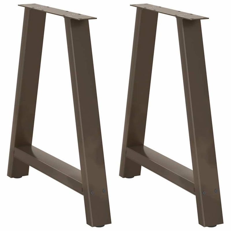 Nogi do stołu jadalnego w kształcie litery A 2 szt. 80x(72-73) cm Stal vidaXL