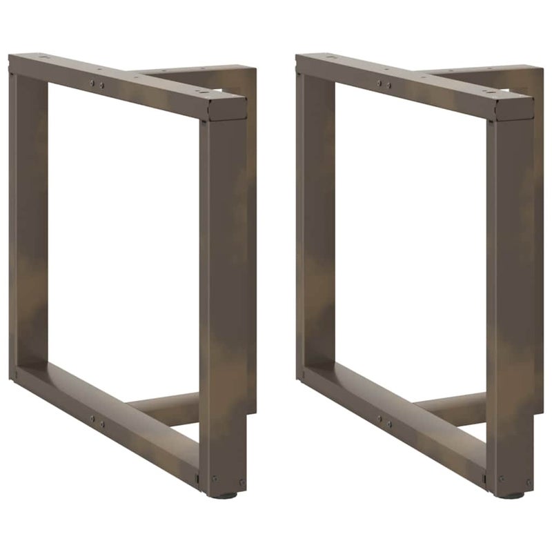 Nogi do stołu jadalnego w kształcie litery T 2 szt. Czarne 90x35x(72-73) cm Stal vidaXL