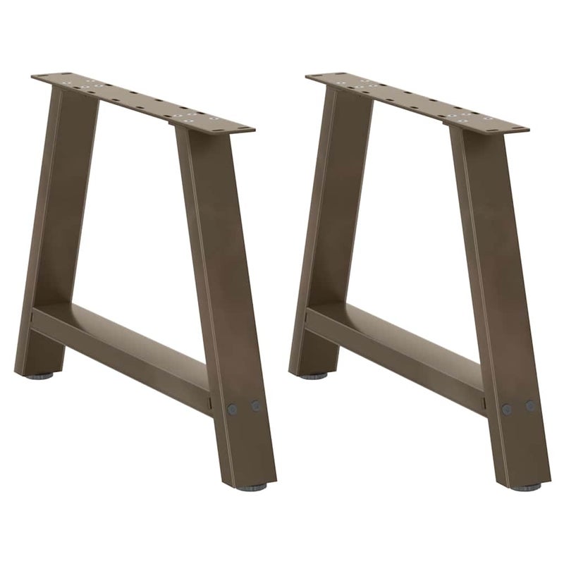 Nogi do stolika kawowego w kształcie litery A 2 szt. 70x(42-43) cm Stal vidaXL