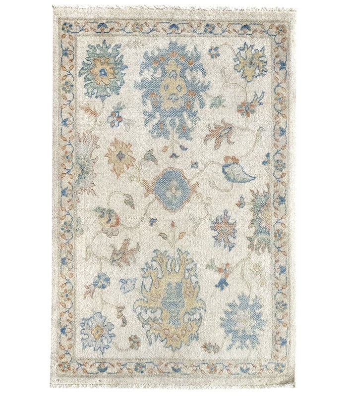 Hamid - Wełniany dywanik biegowy GADEA USHAK BEŻOWY, 120 x 80 cm