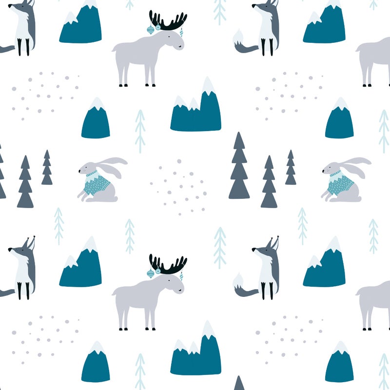 Dziecięcy dywan winylowy Forest 80x300 cm - Antypoślizgowy PVC, winylowy do pokoju dziecięcego, ognioodporny i zmywalny.