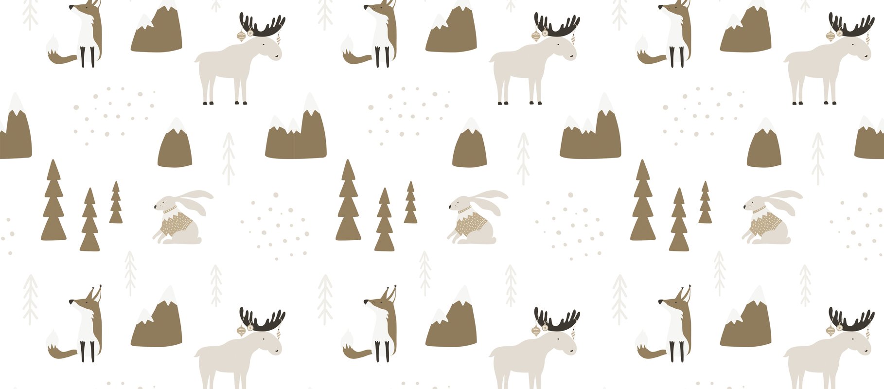 Dziecięcy dywan winylowy Forest sepia 66x150 cm - PVC antypoślizgowy, winylowy do pokoju dziecięcego, ognioodporny i zmywalny.