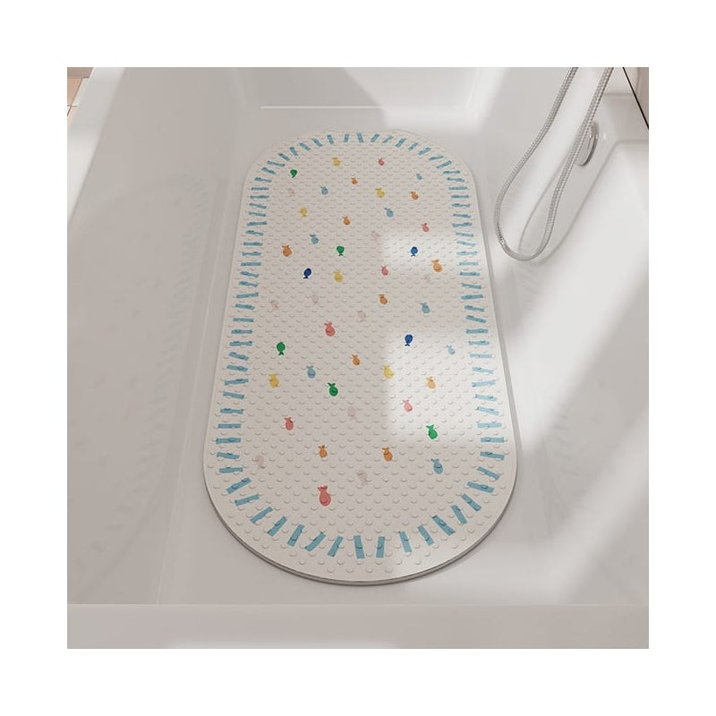 Mata antypoślizgowa do wanny i prysznica, 40×100 cm, antypoślizgowa, ochrona dla dzieci, biała