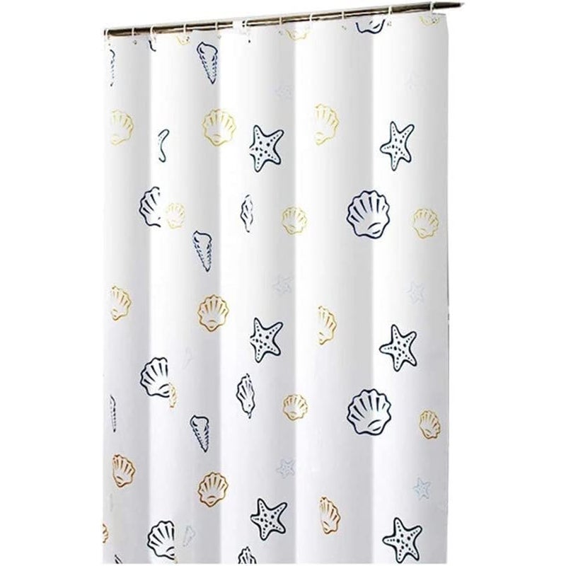 Zasłona prysznicowa łazienkowa Starfish 150x180cm z haczykami