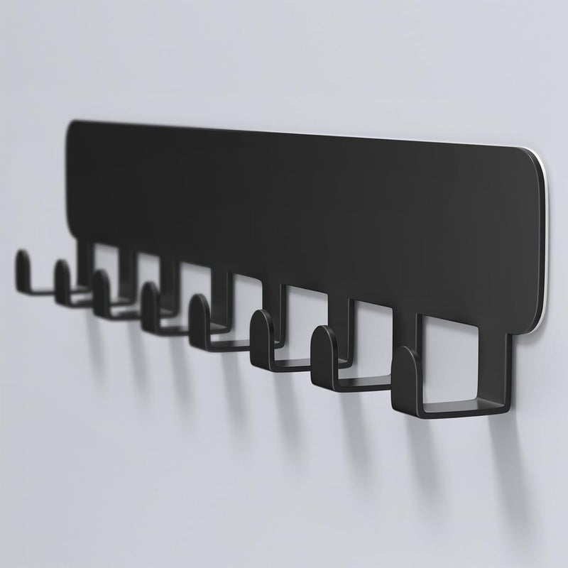 Samoprzylepny wieszak ścienny z 8 haczykami, wieszak na ręczniki łazienkowe, wieszak na ręczniki kuchenne, samoprzylepny wieszak ścienny do łazienki,