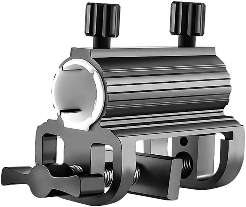 Stelaż parasola ze stopu aluminium, uchwyt montażowy na patio, przenośny, odłączany zacisk do parasola, stojak na parasol ogrodowy (szary)