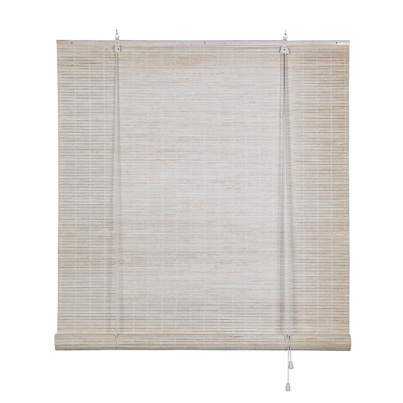 Roleta bambusowa biała, 90x175cm