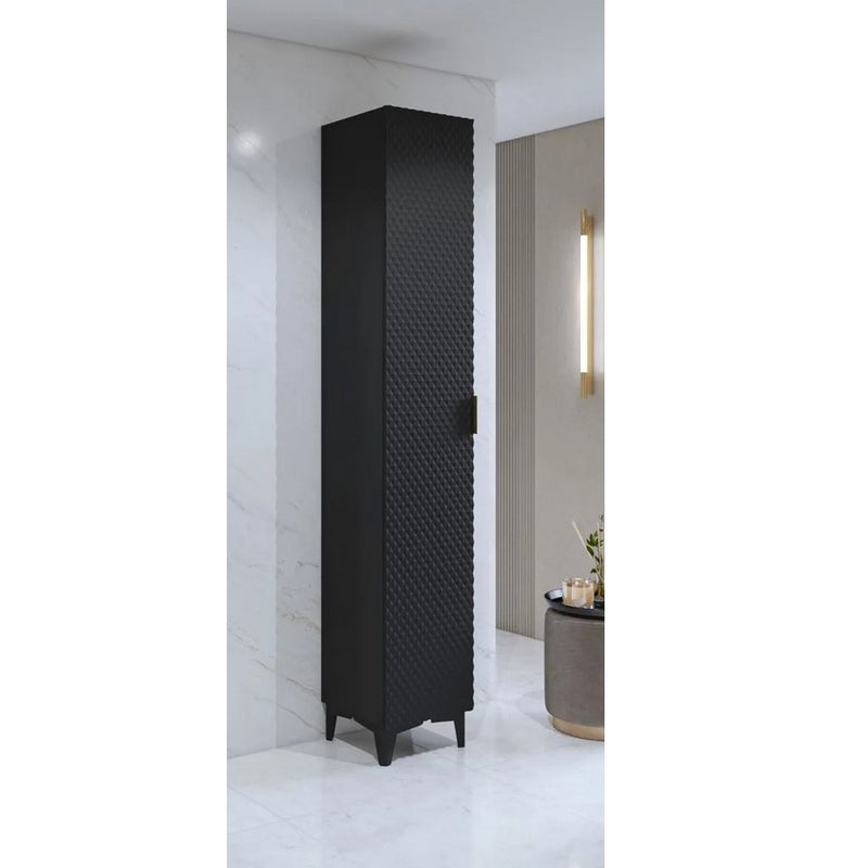 Szafka łazienkowa LAURA 1D 35 cm czarna mat