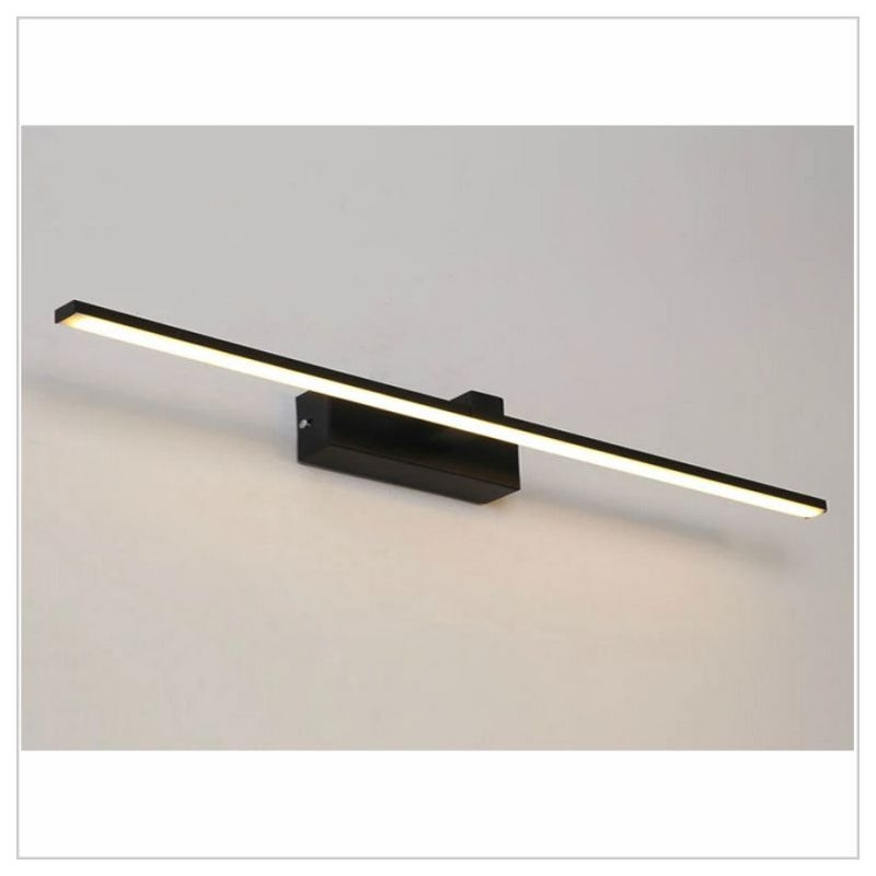 Kinkiet LED do oświetlania obrazów i luster, dioda LED 16 W, strumień świetlny 1600 lumenów, ciepła barwa światła, matowa czerń. 80cm