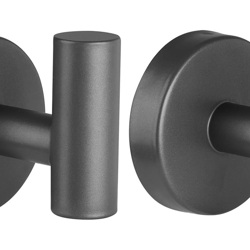 Hak ścienny do łazienki, wieszak na ręczniki kuchenne, wieszak na ręczniki ze stali nierdzewnej (szary) 2 szt.