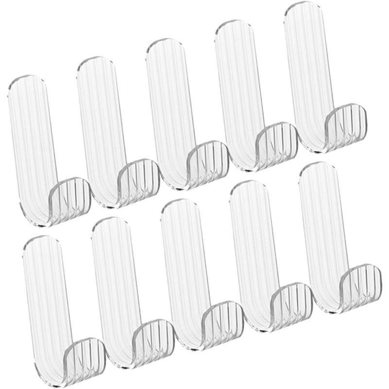 12 szt. samoprzylepnych, przezroczystych haczyków do łazienki i kuchni, wytrzymałych, do ręczników i dekoracji