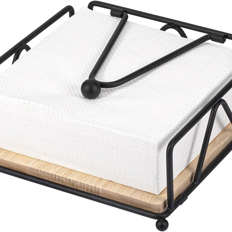 Uchwyt na ręczniki papierowe, uchwyt na ręczniki kuchenne, uchwyt na serwetki, odpowiedni do kuchni i jadalni, czarny