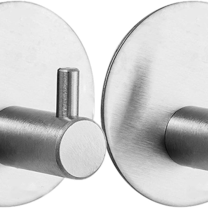 szt. samoprzylepnych haczyków ściennych, okrągłe haczyki ze stali nierdzewnej 304, wieszaki na ręczniki, samoprzylepne haczyki do łazienki i kuchni (