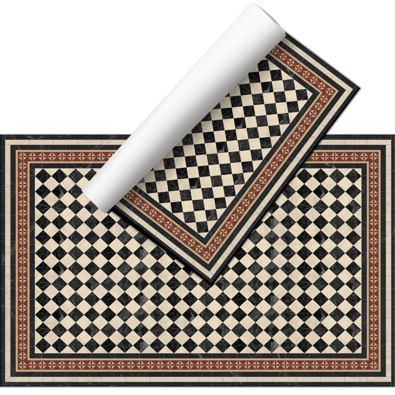 Damero Istanbul dywan winylowy 100x150 cm -PVC antypoślizgowy, winylowy dywan do kuchni lub salonu, wodoodporny styl