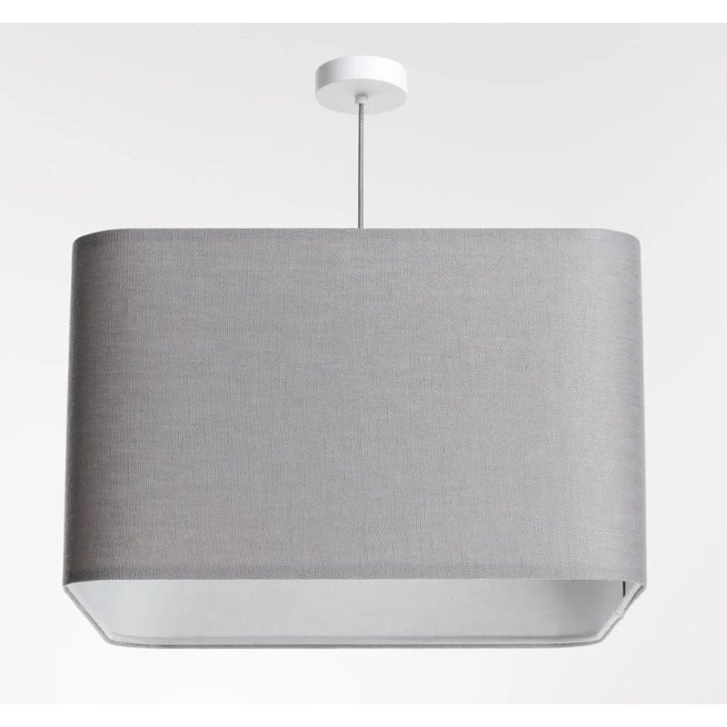 Lampa wisząca KWADRO LEN 009-40w25 szara