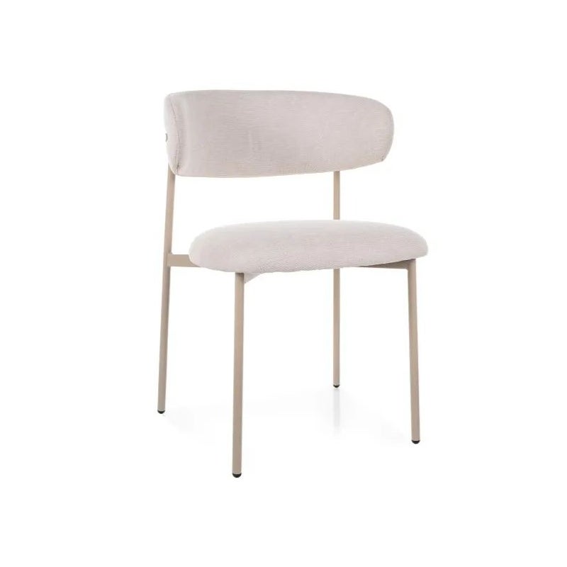 Krzesło tapicerowane ELTON BREGO jasnobeżowe