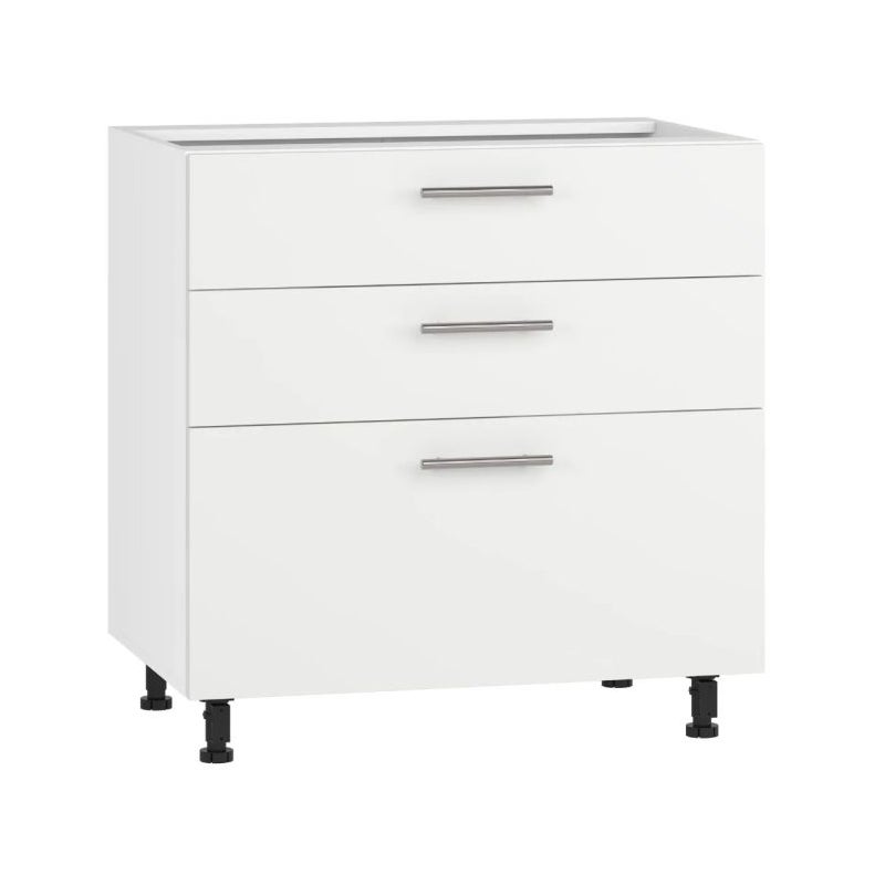 Szafka kuchenna stojąca 80 VENTO D3S-80/82 biały mat