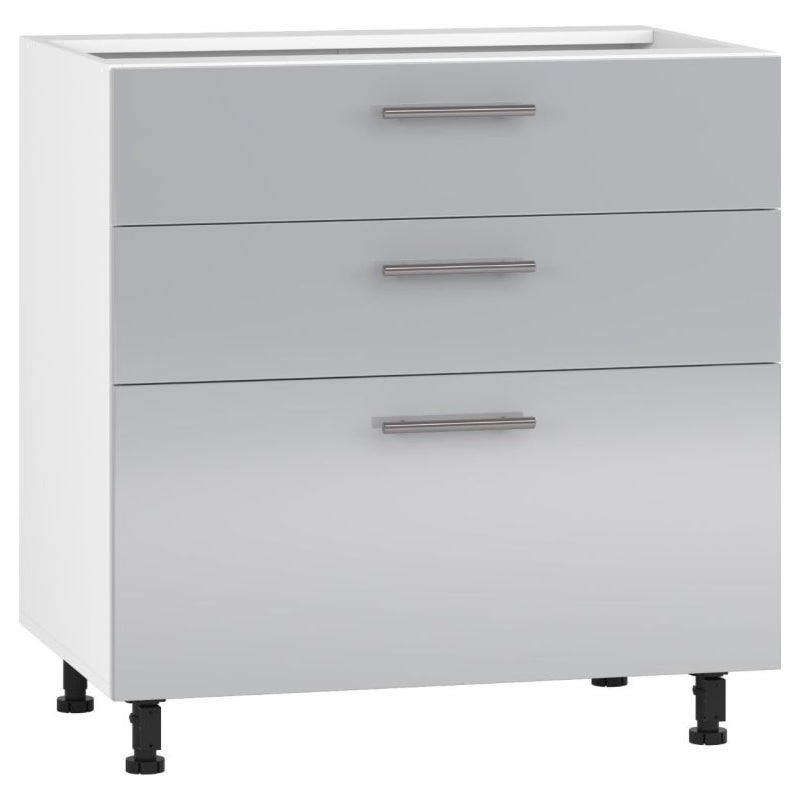 Szafka kuchenna stojąca 80 VENTO D3S-80/82 szary połysk