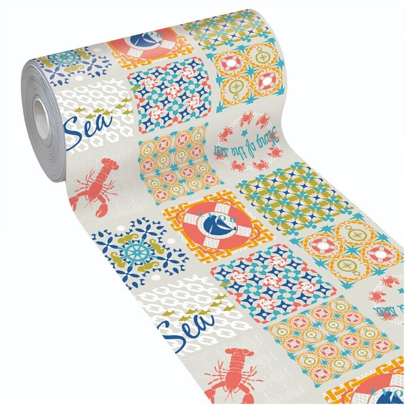 Dywanik Kuchenny 46x160 Cm Odporny Na Plamy Antypoślizgowy Dywan PVC Elastyczny Nadruk Cyfrowy Wzór B