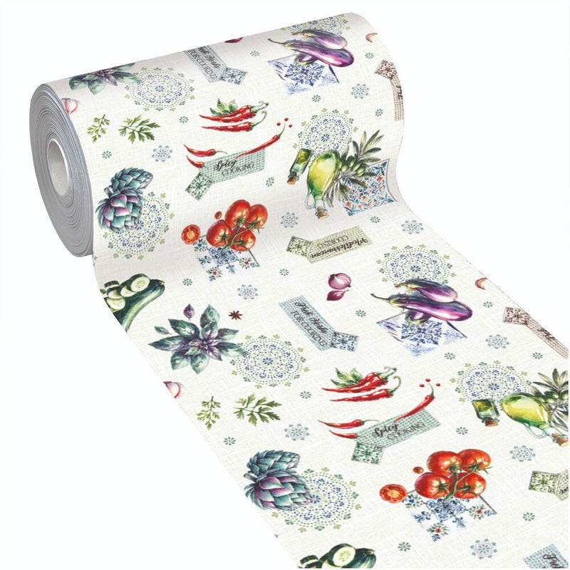 Dywanik Kuchenny 46x160 Cm Odporny Na Plamy Antypoślizgowy Dywan PVC Elastyczny Nadruk Cyfrowy Wzór C